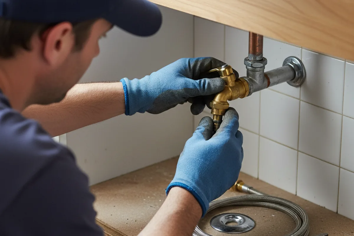 Shutoff valve and fitting work during Repiping in Avawam